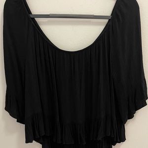 Black flowy shirt
